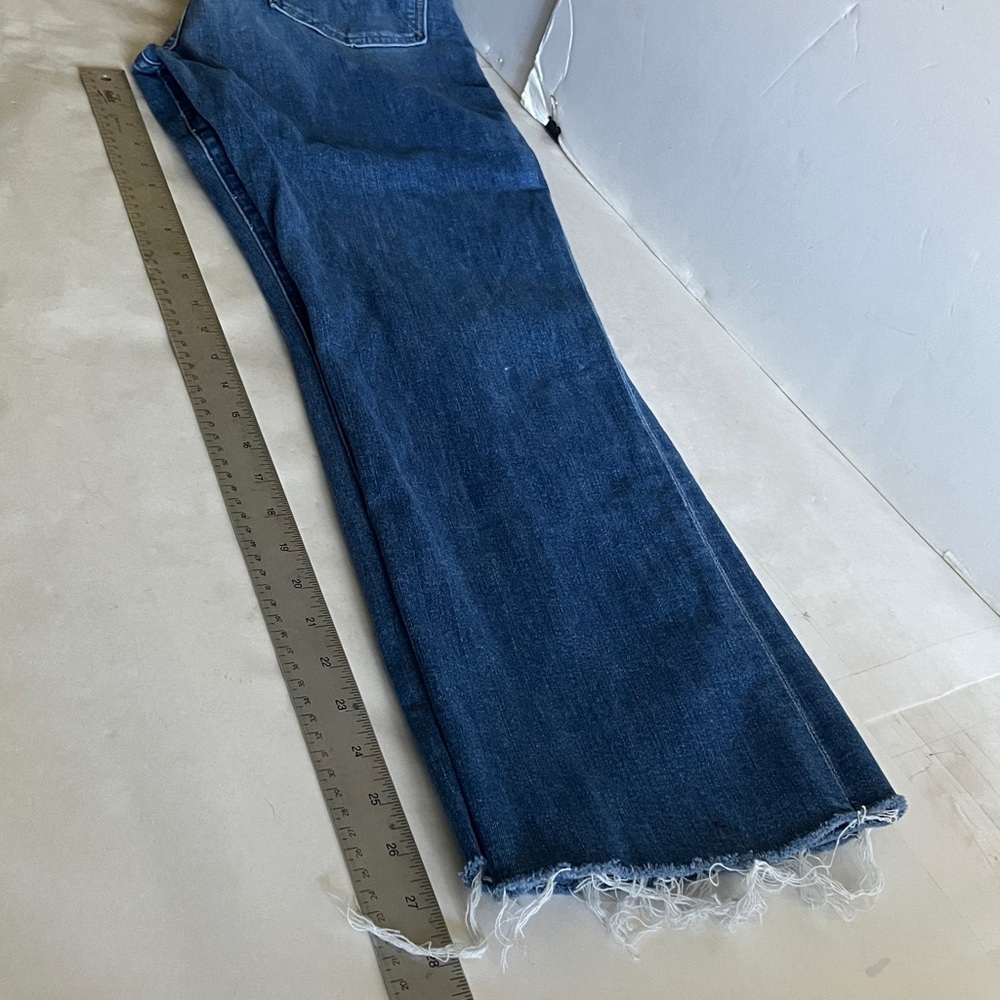 Mother The Hustler Ankle Fray Blue Jeans Size 32 - Picture 8 of 10